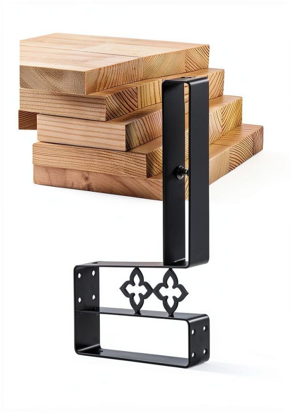 CKPART Helmet Holder Wall Mount Large Wooden Color Heavy Duty Rack-3