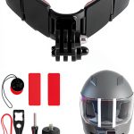WLPREOE Helmet Chin Mount for GoPro Black Adhesive Quick‑Release-0
