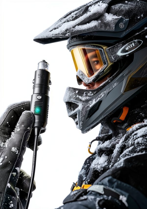 Mellbree 12V Snowmobile Heated Helmet Adapter Cord Waterproof RCA Fuse-1