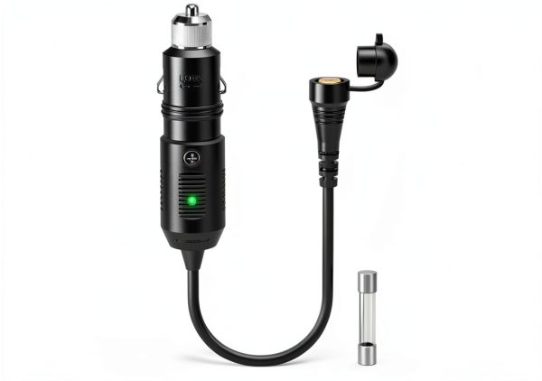 Mellbree 12V Snowmobile Heated Helmet Adapter Cord Waterproof RCA Fuse-0