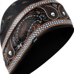 Zanheadgear Black & Orange Classic Bandana One Size-0