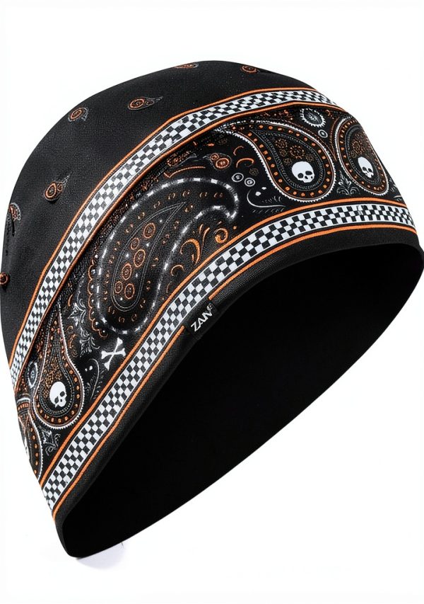 Zanheadgear Black & Orange Classic Bandana One Size-0