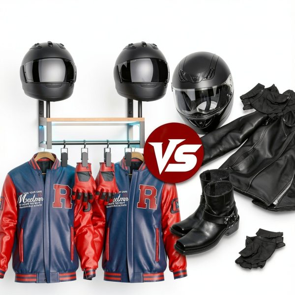 HDPRHGRD TKZJ-01 Wooden Motorcycle Helmet Shelf-2