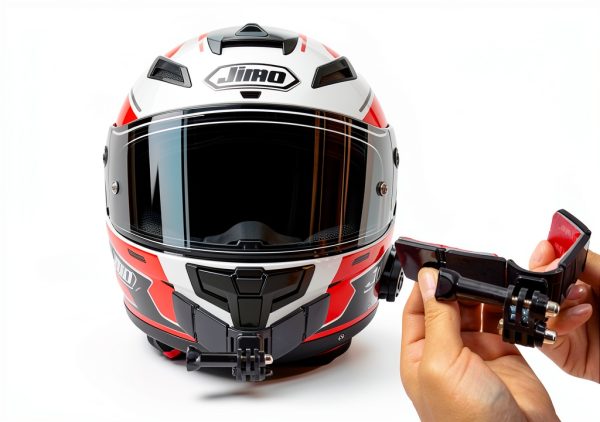 WLPREOE Helmet Chin Mount for GoPro Black Adhesive Quick‑Release-2