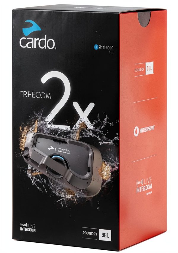 Cardo Freecom 2X Helmet Communication Dual Pack Noise Cancellation-4