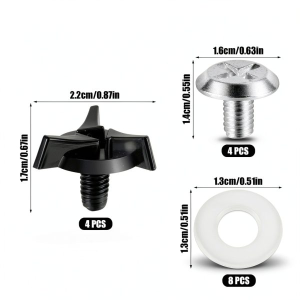 NQEUEPN Motorcycle Helmet Screws, Easy to Install, Black and Silver-1