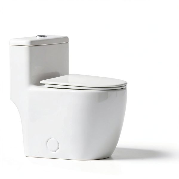 Casta Diva One Piece Toilet Elongated with 17.5" ADA Height Comfort Chair Seat Compact Modern Toilets for Bathroom, Dual Flush High Efficiency 1.0/1.28 GPF & MAP 1000g, 12'' Rough-in, White-4