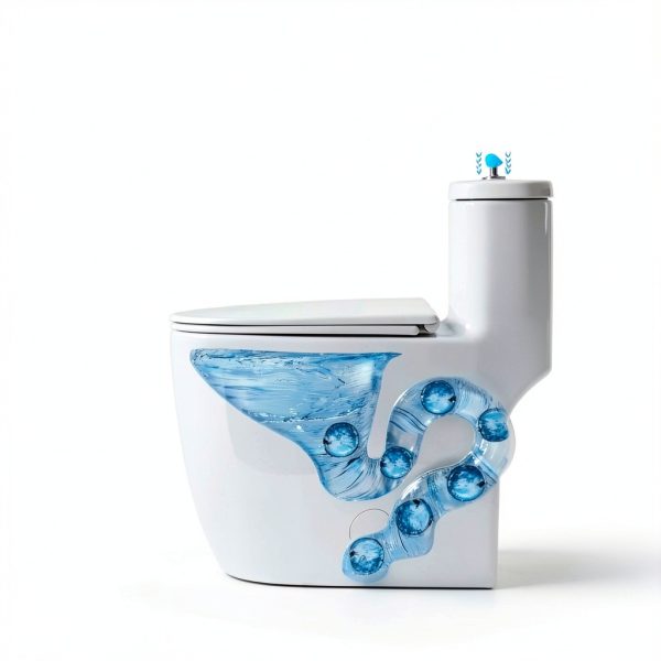 Casta Diva One Piece Toilet Elongated with 17.5" ADA Height Comfort Chair Seat Compact Modern Toilets for Bathroom, Dual Flush High Efficiency 1.0/1.28 GPF & MAP 1000g, 12'' Rough-in, White-3