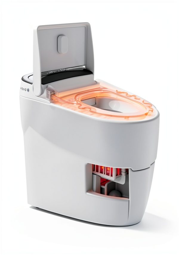 Smart Toilet wtxwood Bidet with Auto Lid and Heated Seat GP-033W-2