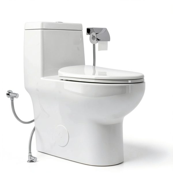 Deer Valley DV-1F026R Elongated One Piece Toilet with ADA Comfortable Seat Height, Dual Flush 1.1/1.6 GPF, Powerful & Quiet Modern Toilet for Bathroom, 10" Rough-In-6