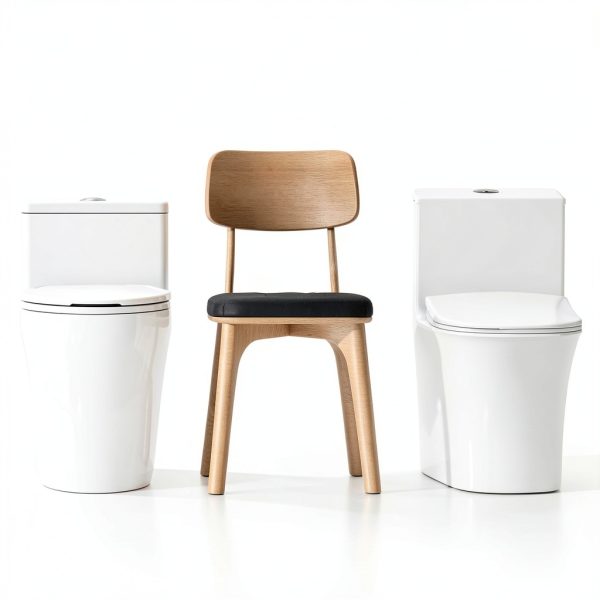 Elongated One Piece Toilet BYBARENOVA ADA Height Dual Flush White-4
