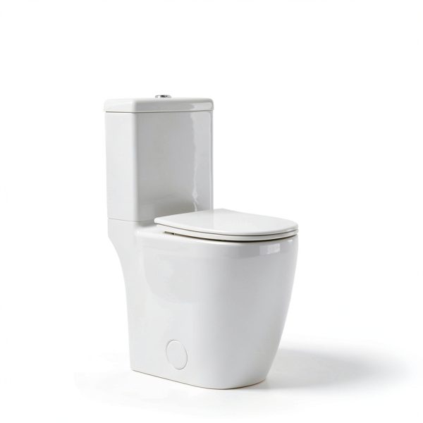 Casta Diva One Piece Toilet Elongated with 17.5" ADA Height Comfort Chair Seat Compact Modern Toilets for Bathroom, Dual Flush High Efficiency 1.0/1.28 GPF & MAP 1000g, 12'' Rough-in, White-10