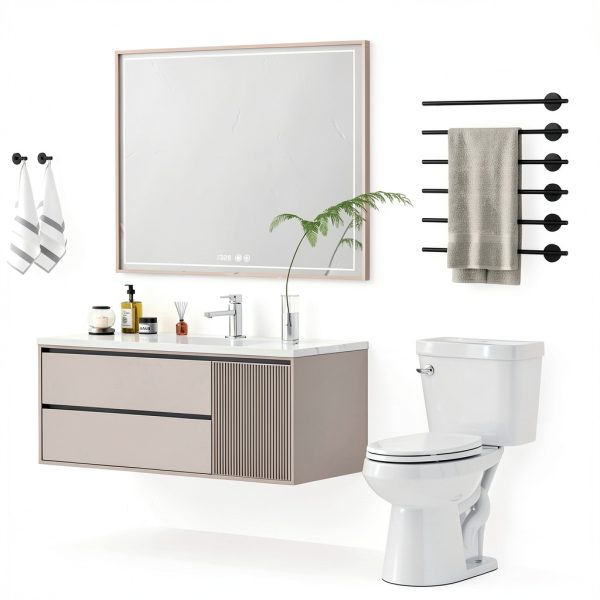 Two Piece Toilet EliteEdge ADA Height 17.5" Elongated Bowl-5