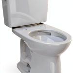 TOTO Drake Two-Piece 1.6 GPF Universal Height Toilet Cotton White-0