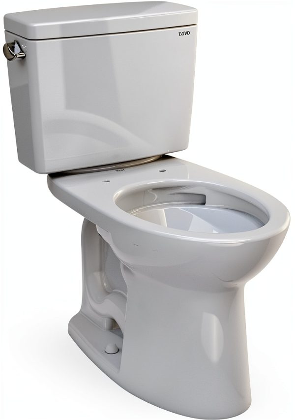 TOTO Drake Two-Piece 1.6 GPF Universal Height Toilet Cotton White-0