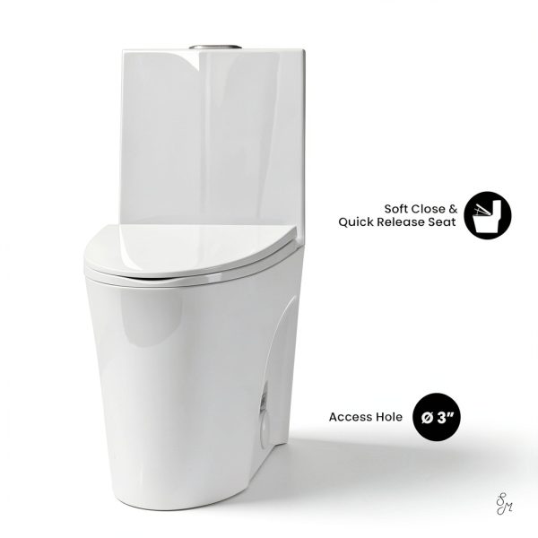 Swiss Madison One-Piece Toilet SM-1T254HB Dual-Flush White Finish-5