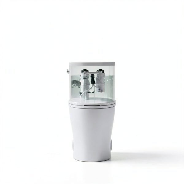 One Piece Toilet KK KE KING White 1.28 GPF Side Lever KK-T2100W-3