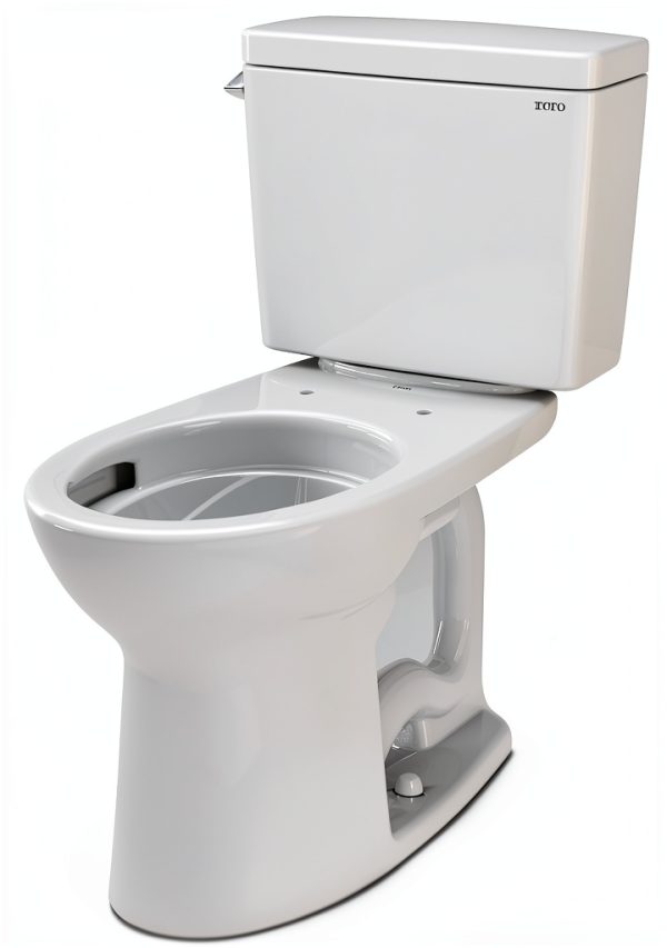 TOTO Drake Two-Piece 1.6 GPF Universal Height Toilet Cotton White-8