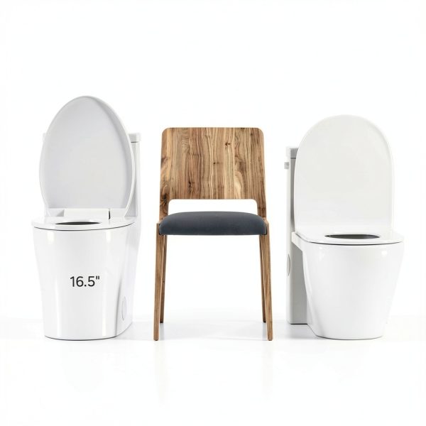 One Piece Toilet KK KE KING White 1.28 GPF Side Lever KK-T2100W-8