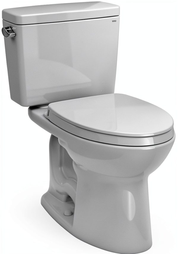 TOTO Drake Two-Piece 1.6 GPF Universal Height Toilet Cotton White-12
