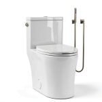 One Piece Toilet KK KE KING White 1.28 GPF Side Lever KK-T2100W-0