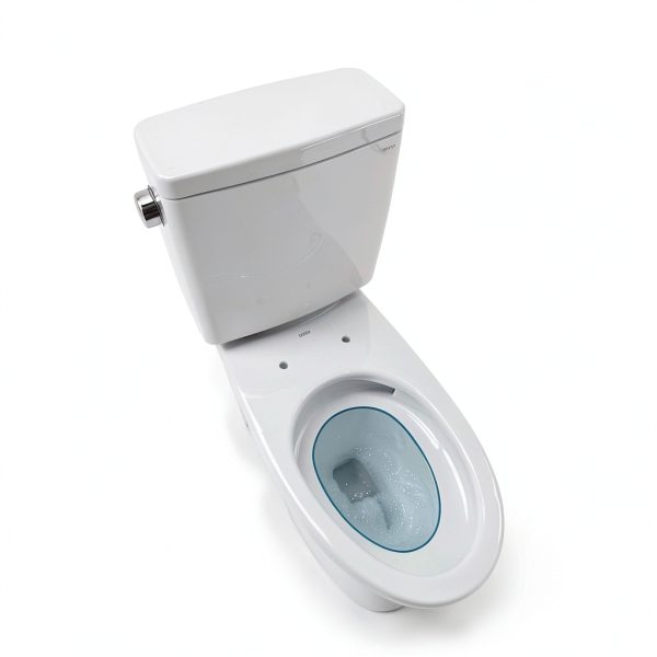 TOTO Drake Two-Piece 1.6 GPF Universal Height Toilet Cotton White-4