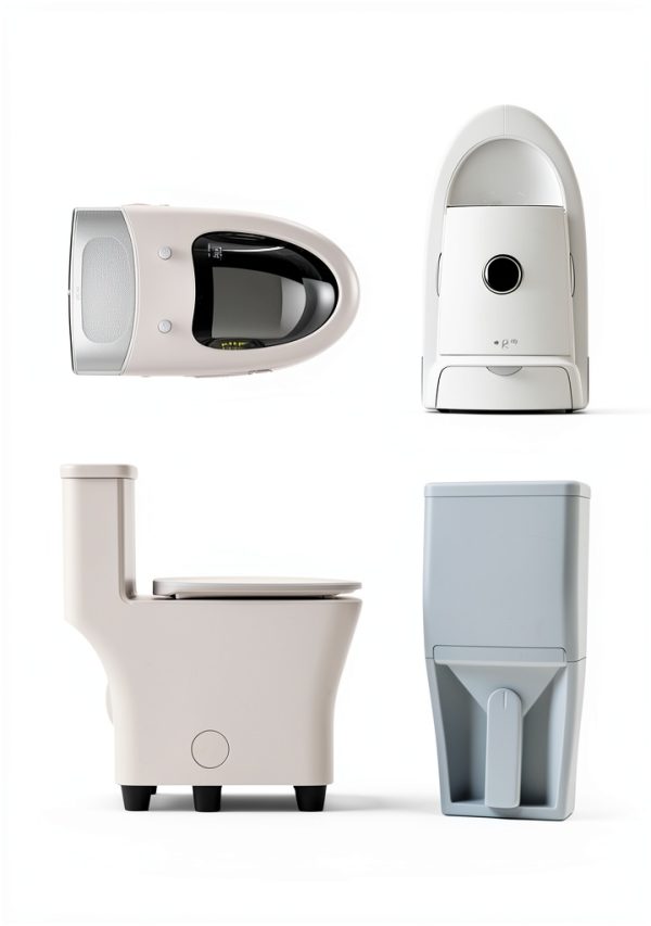 One Piece Toilet KK KE KING White 1.28 GPF Side Lever KK-T2100W-1