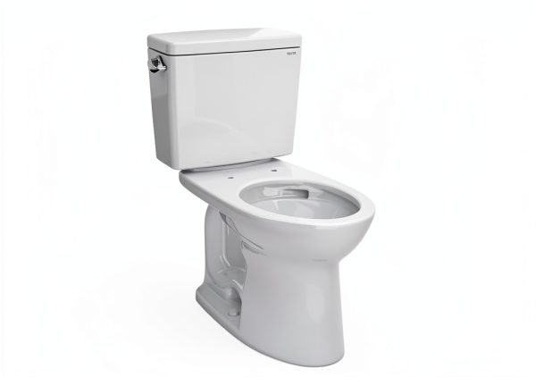 TOTO Drake Two-Piece 1.6 GPF Universal Height Toilet Cotton White-1